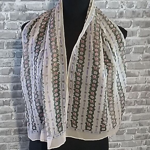 Echo sheer cottagecore retro scarf - Picture 2 of 9